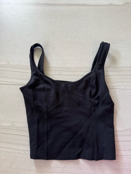 Abercrombie & Fitch Tops - Abercrombie & Fitch Black Ribbed Crop Tank